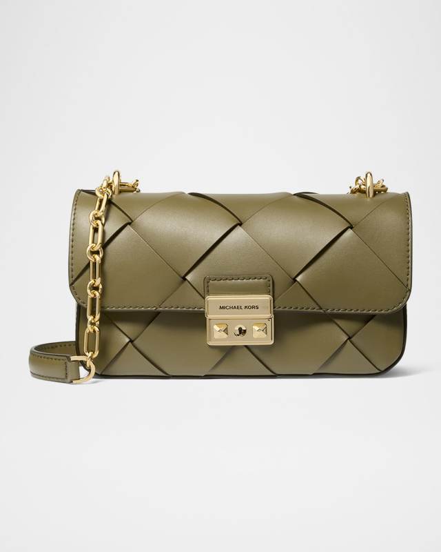 Tribeca Small Convertible Woven Shoulder Bag